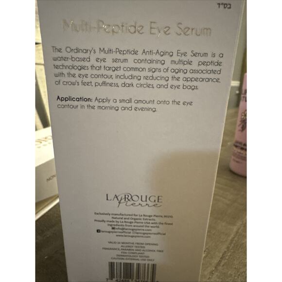 LaRouge Pierre Crystal Collection Illuminating Multi-peptide Eye Serum NIB - Picture 6 of 7